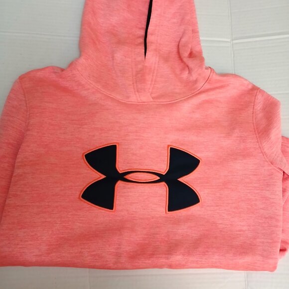 Under Armour Pink Sweatshirt with hood long Sleeve Size XS - Picture 3 of 14